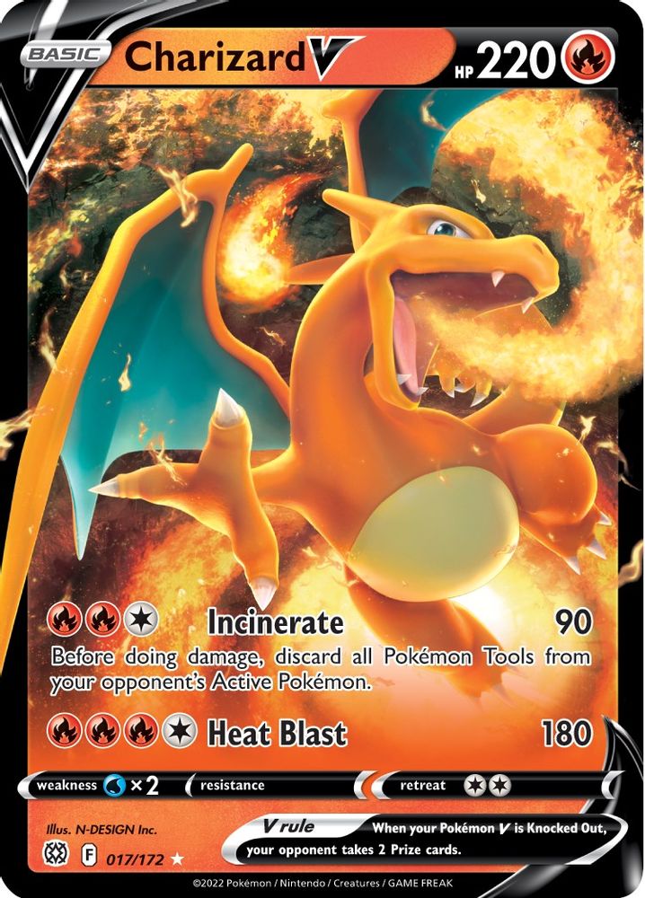 Charizard V (017/172) - Holofoil - Ultra Rare