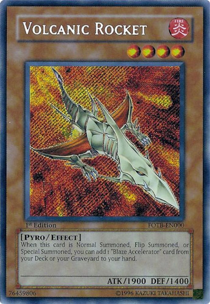 Volcanic Rocket (FOTB-EN000) Secret Rare  Unlimited