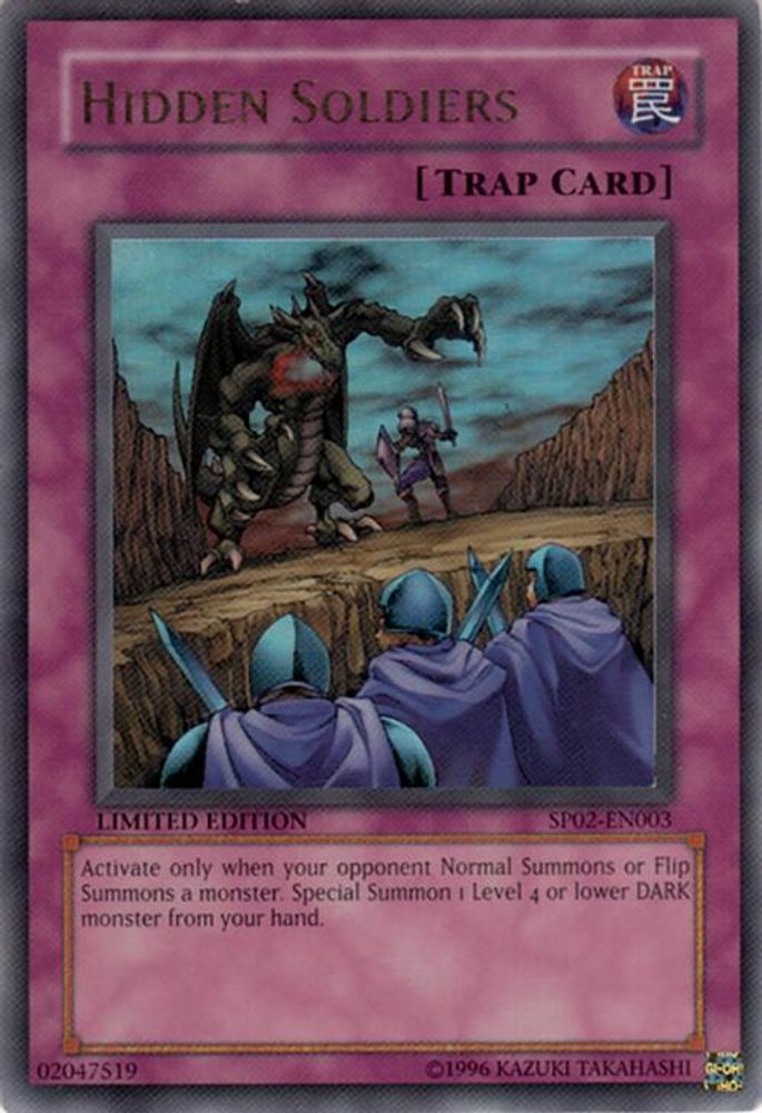 Hidden Soldiers (SP02-EN003) Ultra Rare  Limited