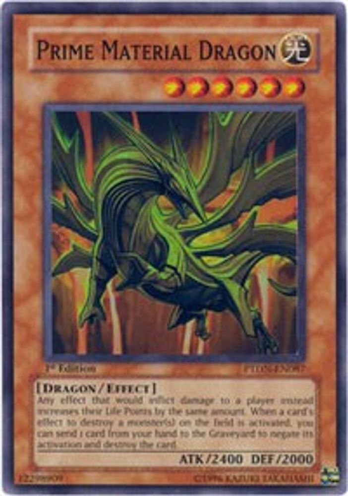 Prime Material Dragon (PTDN-EN087) Super Rare  1st Edition