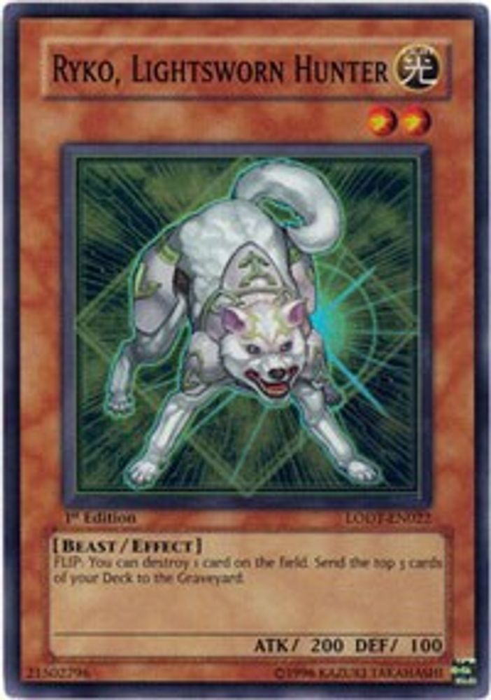 Ryko, Lightsworn Hunter (LODT-EN022) Super Rare  1st Edition