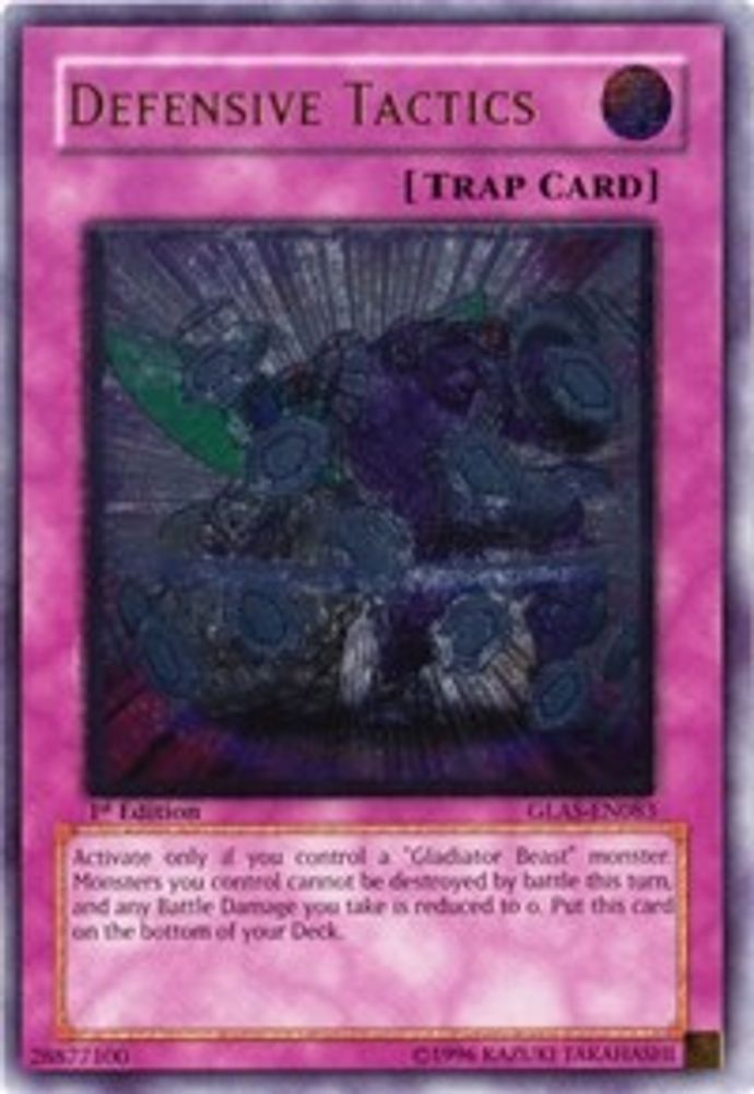 Defensive Tactics (UTR) (GLAS-EN083) Ultimate Rare  Unlimited
