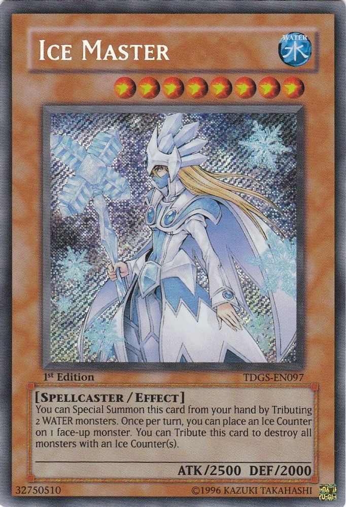 Ice Master (TDGS-EN097) Secret Rare  Unlimited