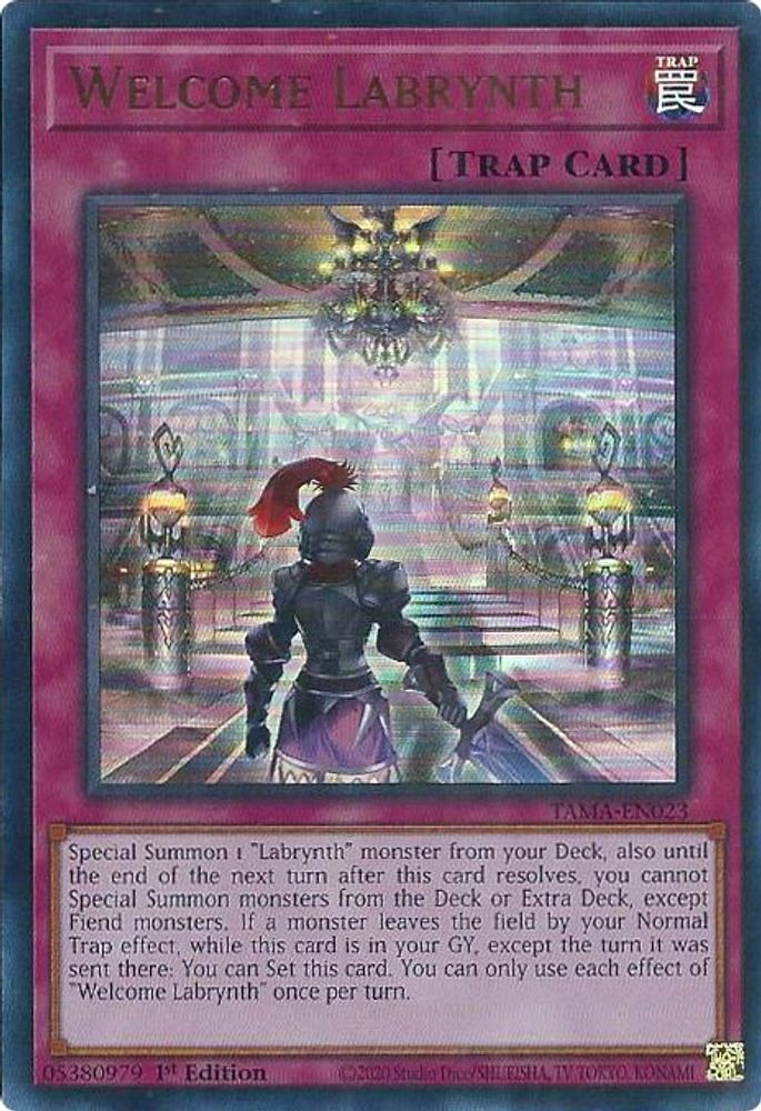 Welcome Labrynth (TAMA-EN023) Ultra Rare  1st Edition