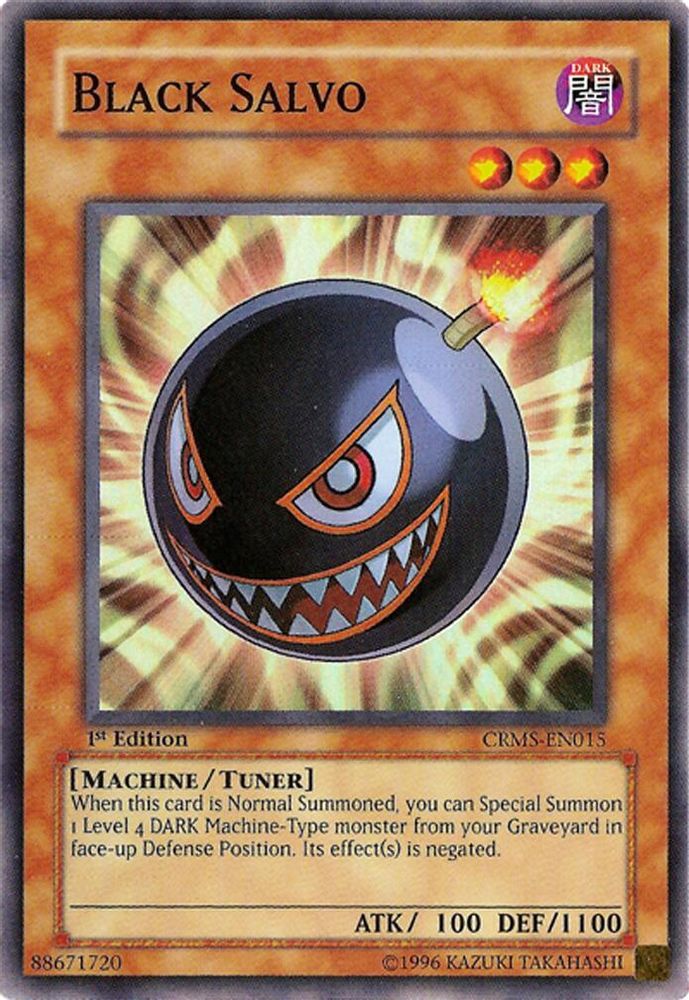 Black Salvo (CRMS-EN015) Super Rare  1st Edition