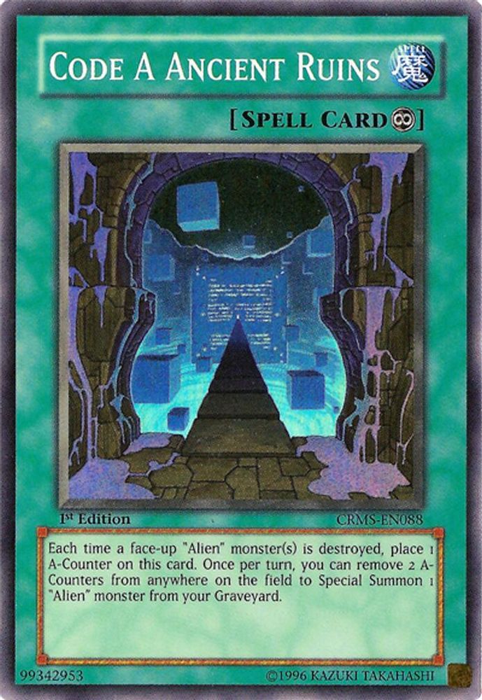 Code A Ancient Ruins (CRMS-EN088) Super Rare  1st Edition
