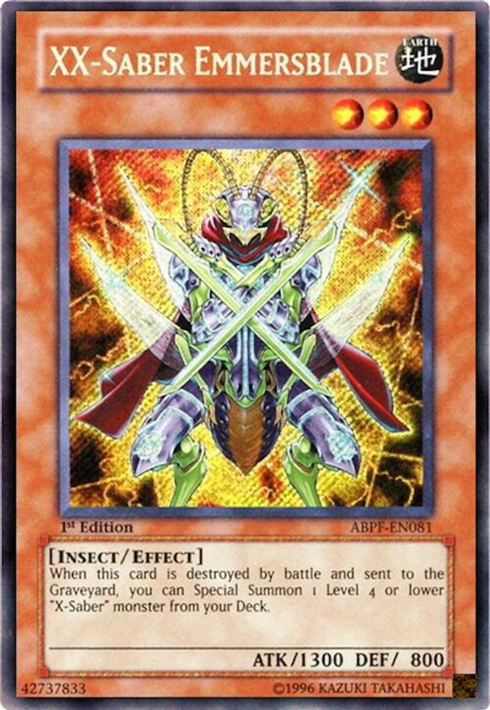 XX-Saber Emmersblade (ABPF-EN081) Secret Rare  Unlimited