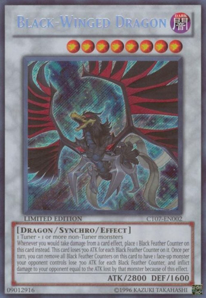 Black-Winged Dragon (CT07-EN002) Secret Rare  Limited