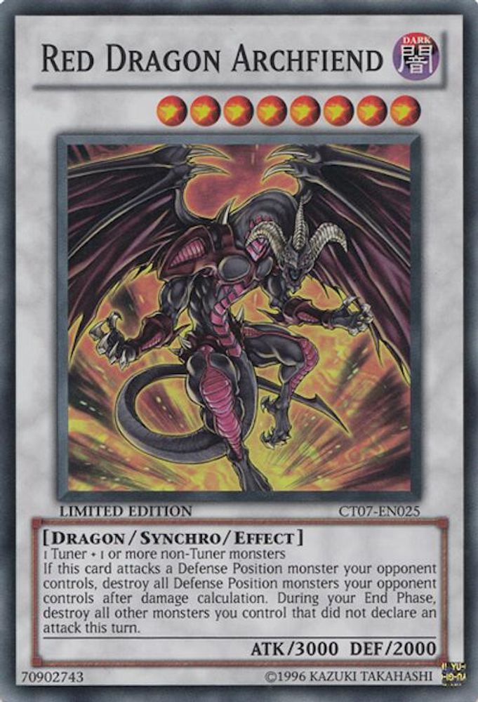 Red Dragon Archfiend (CT07-EN025) Super Rare  Limited