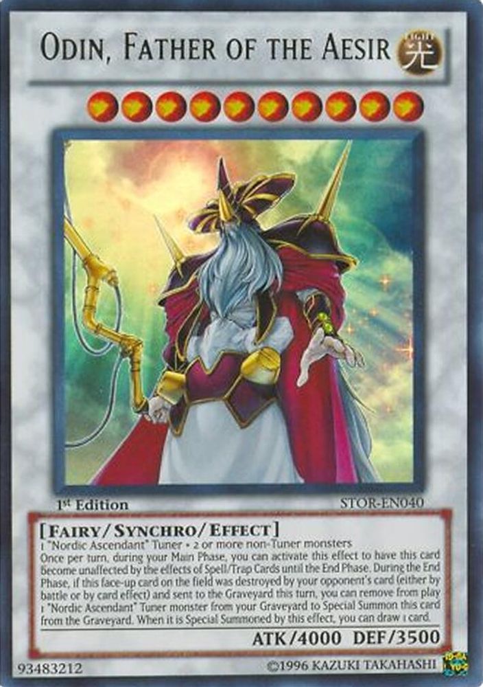 Odin, Father of the Aesir (STOR-EN040) Ultra Rare  1st Edition
