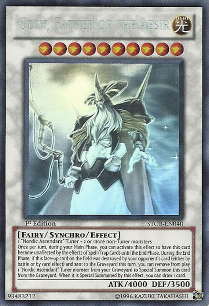 Odin, Father of the Aesir (Ghost Rare) (STOR-EN040) Ghost Rare  1st Edition