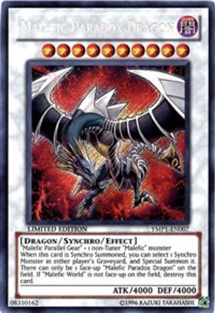 Malefic Paradox Dragon (YMP1-EN007) Secret Rare  Limited