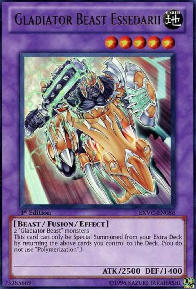 Gladiator Beast Essedarii (EXVC-EN086) Ultra Rare  1st Edition