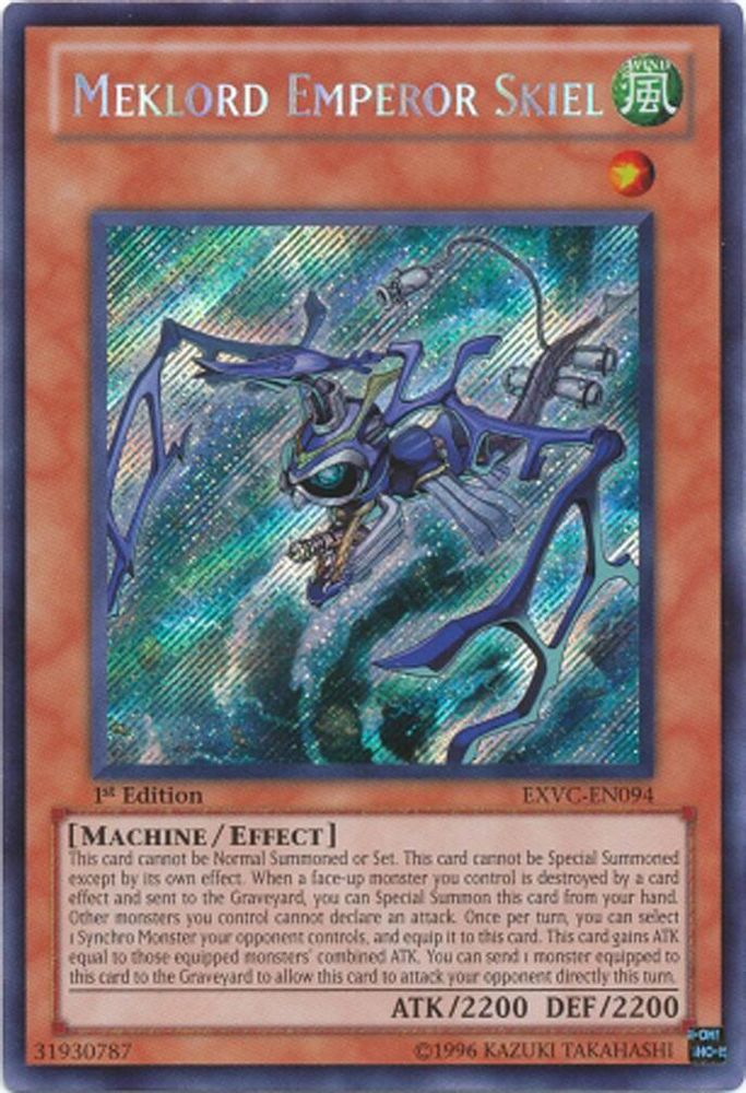 Meklord Emperor Skiel (EXVC-EN094) Secret Rare  1st Edition
