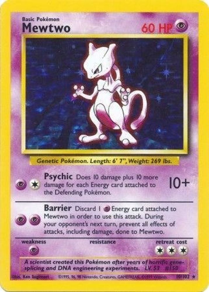 Mewtwo (010/102) - Holofoil - Holo Rare