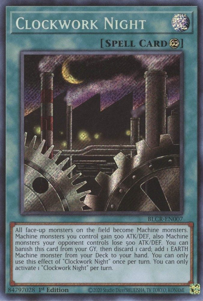 Clockwork Night - BLCR-EN007 Secret Rare 1st Edition