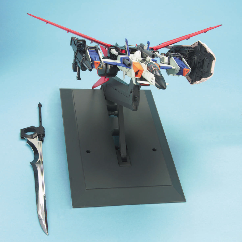 Gundam 1/60 PG Seed MBF-02+AQM/E-X01 Aile Strike Rouge + FX-550 Skygrasper Model Kit