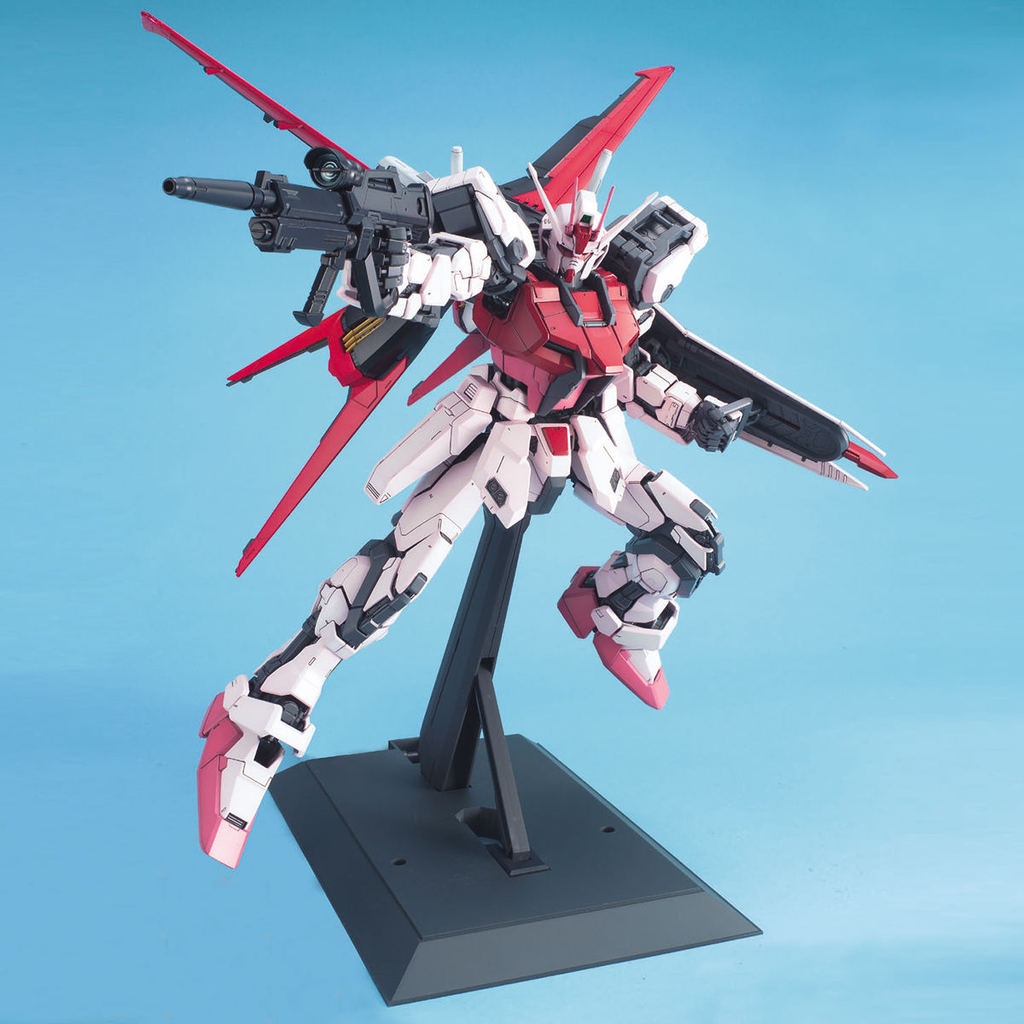 Gundam 1/60 PG Seed MBF-02+AQM/E-X01 Aile Strike Rouge + FX-550 Skygrasper Model Kit