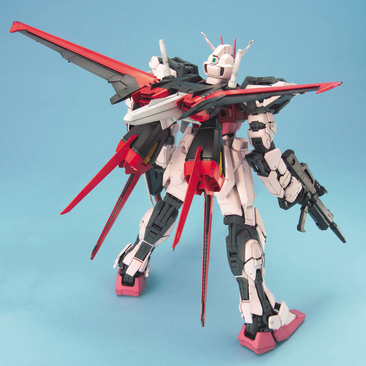 Gundam 1/60 PG Seed MBF-02+AQM/E-X01 Aile Strike Rouge + FX-550 Skygrasper Model Kit
