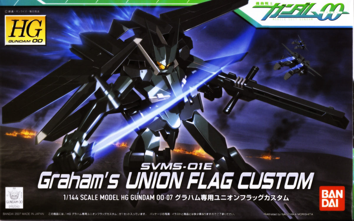 Gundam 1/144 HG 00 #07 SVMS-01E Graham's Union Flag Custom Model Kit