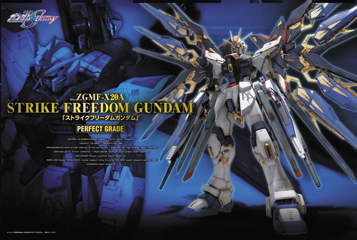 Gundam 1/60 PG Seed Destiny ZGMF-X20A Strike Freedom Model Kit