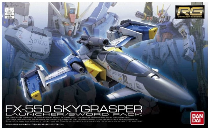 Gundam 1/144 RG #06 Seed FX-550 Skygrasper (Launcher / Sword Pack) Model Kit