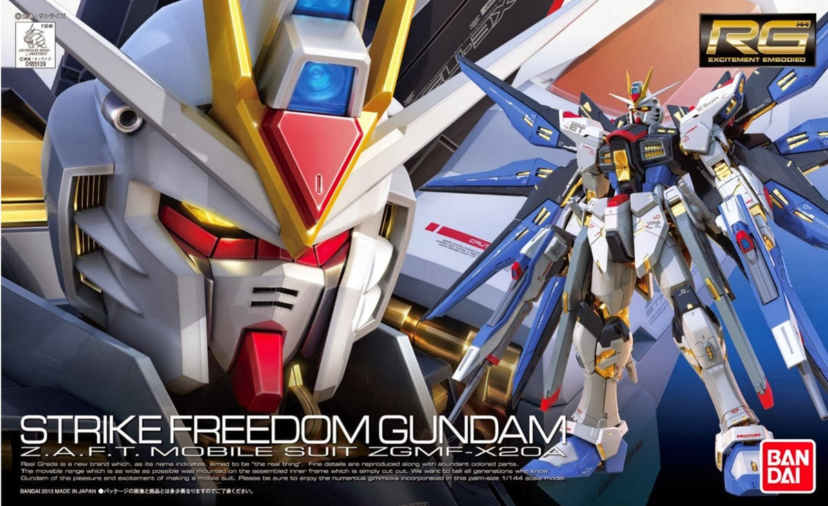 Gundam 1/144 RG #14 Seed Destiny ZGMF-X20A Strike Freedom Gundam Model Kit