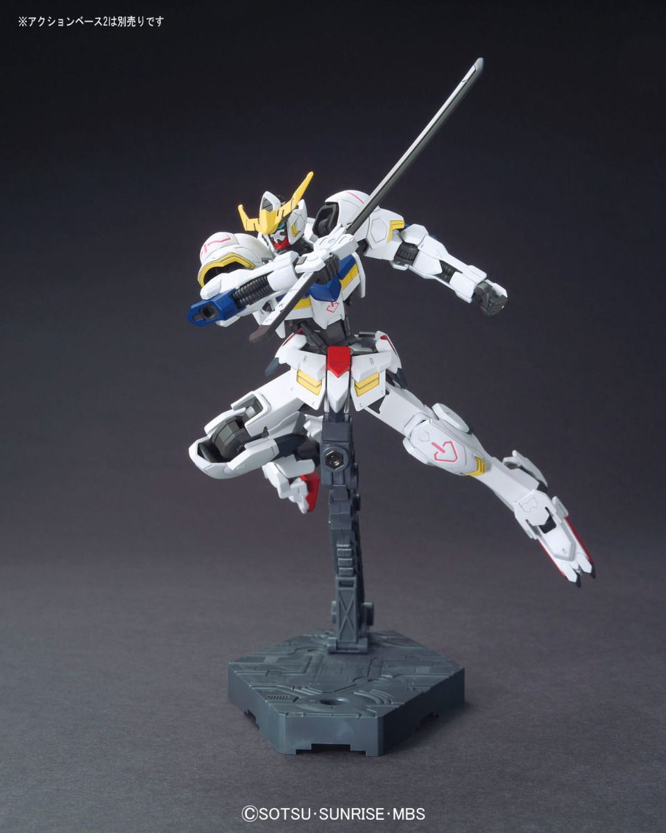 Gundam 1/144 HG IBO #007 ASW-G-08 Gundam Barbatos + Long Distance Booster Kutan Type-III Model Kits