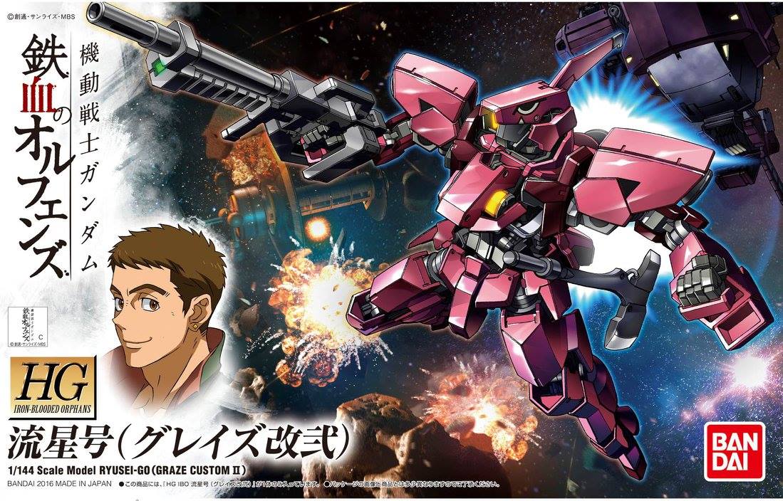 Gundam 1/144 HG IBO #012 EB-06/tc2 Ryusei-Go (Graze Custom II) Model Kit