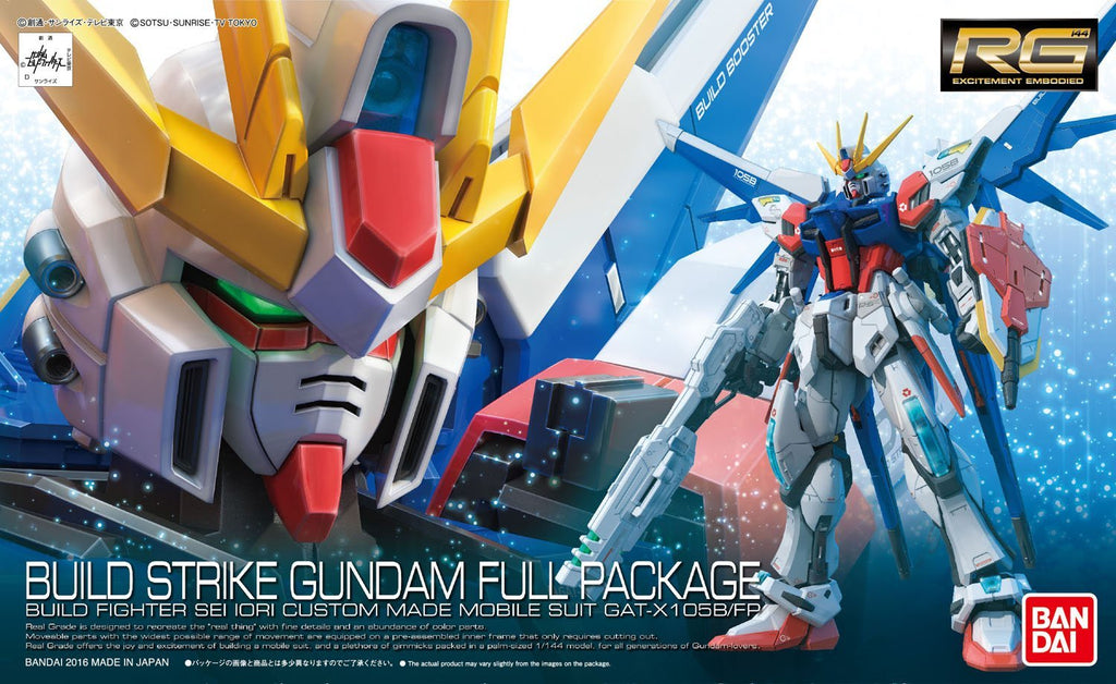Gundam 1/144 RG #23 Build Fighters GAT-X105B/FP Build Strike Gundam Full Package Model Kit