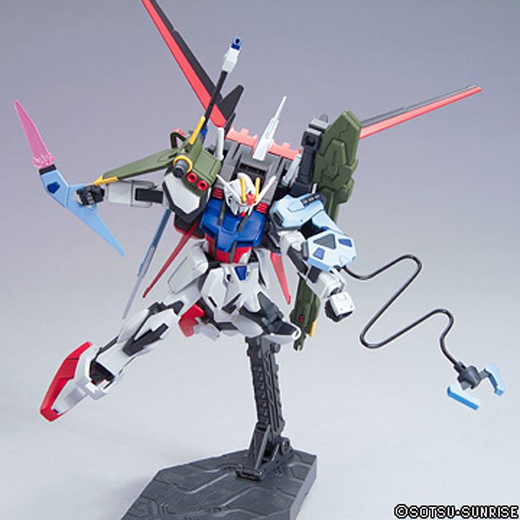 Gundam 1/144 HG Seed Remastered #R17 GAT-X105 + AQME/E-YM1 Perfect Strike Gundam Model Kit