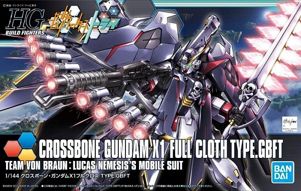 Gundam 1/144 HGBF #035 XM-X1 Crossbone Gundam X-1 Full Cloth Ver. GBFT Model Kit