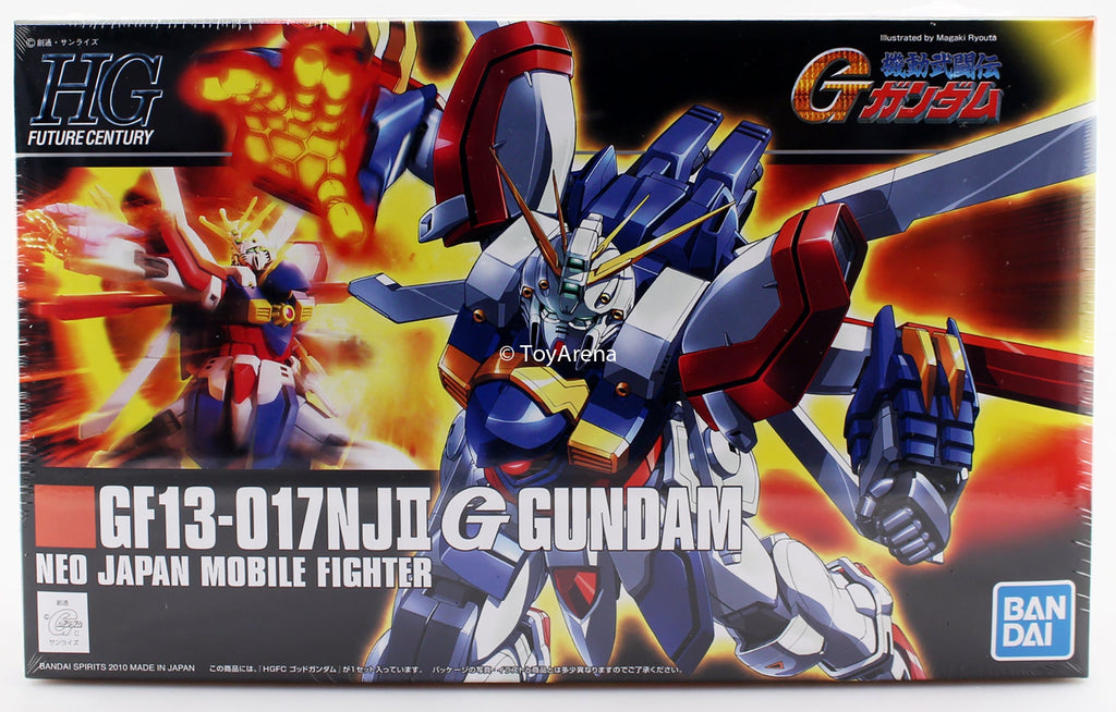 Gundam 1/144 HGUC #110 HGFC G Gundam GF13-017NJII G Gundam (Burning Gundam) Model Kit