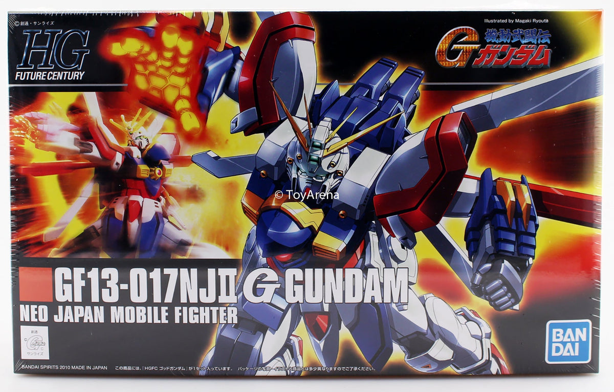 Gundam 1/144 HGUC #110 HGFC G Gundam GF13-017NJII G Gundam (Burning Gundam) Model Kit