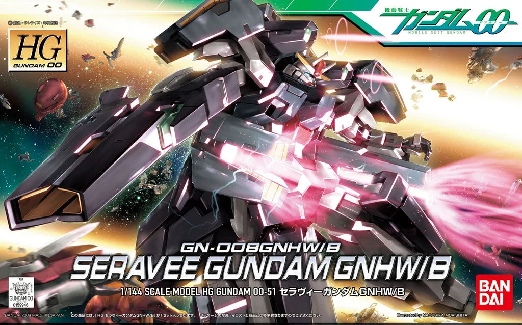 Gundam 1/144 HG 00 #51 GN-008GNHW/B Seravee Gundam GNHW/B Model Kit