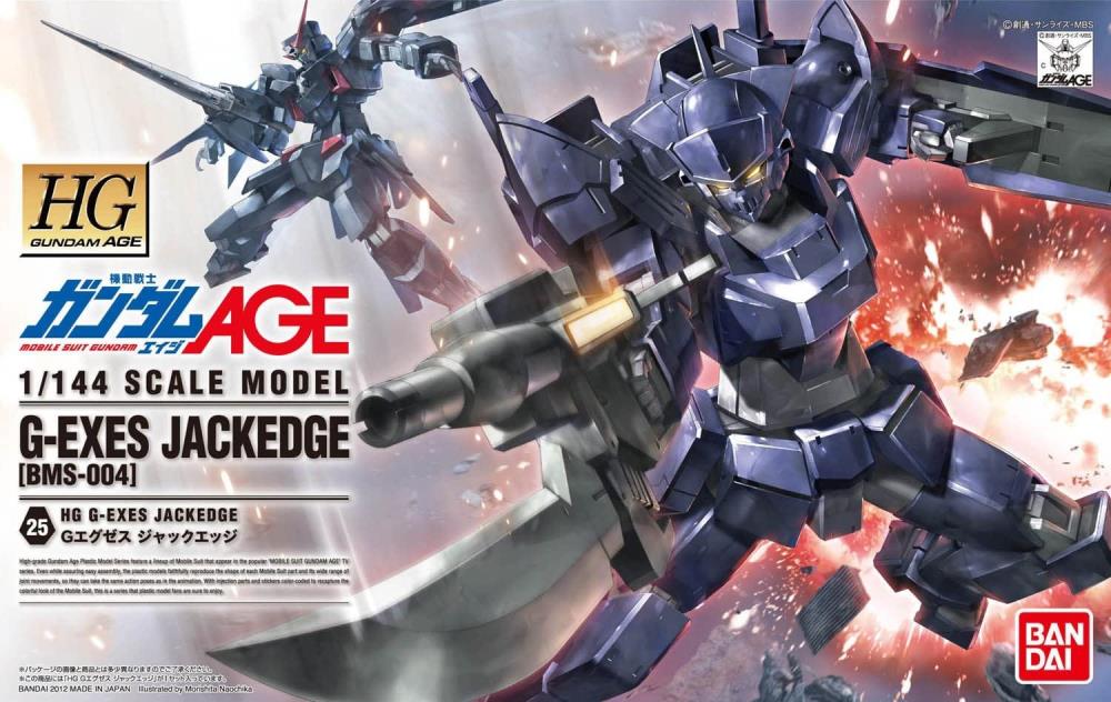 Gundam 1/144 HG AGE #25 BMS-004 G-Exes Jackedge Model Kit