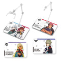 Gundam Action Base 6 Clear with The Witch From Mercury Sticker Set Stand Model Kit