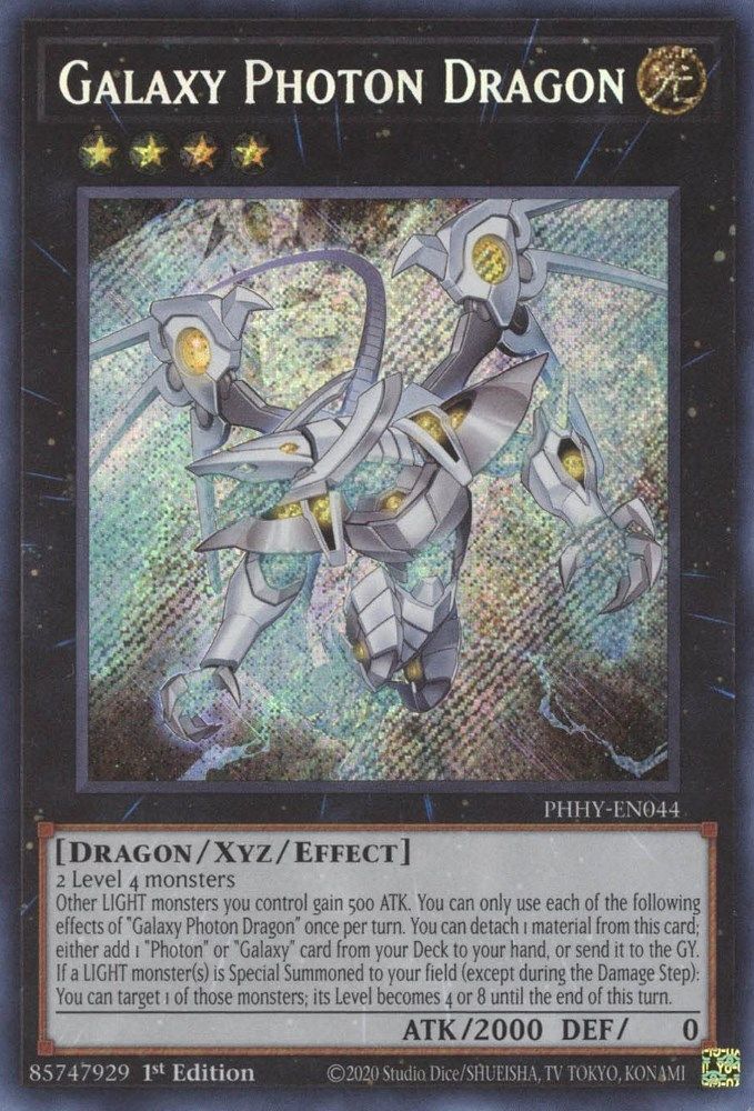 Galaxy Photon Dragon - PHHY-EN044 - 1st Edition - Secret Rare - Photon Hypernova