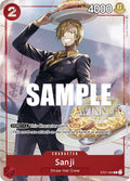 Sanji (Offline Regional 2023) [Winner] (ST01-004) - One Piece Promotion Cards Foil