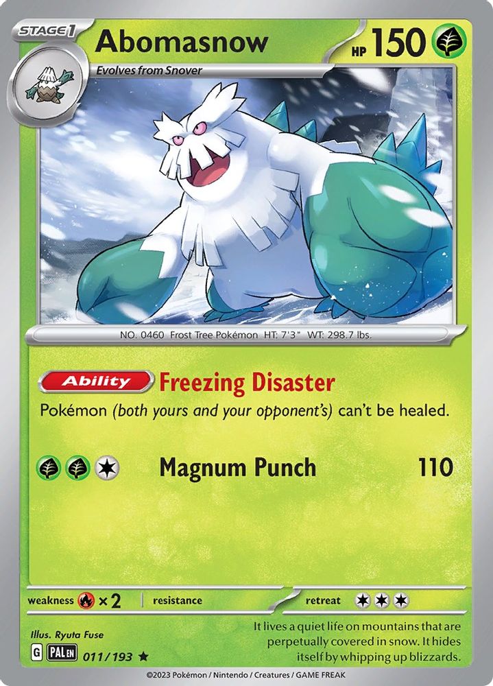Abomasnow (011/193) - Holofoil - Rare
