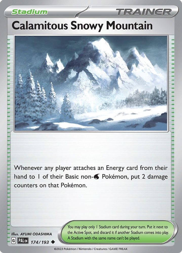 Calamitous Snowy Mountain (174/193) - Uncommon
