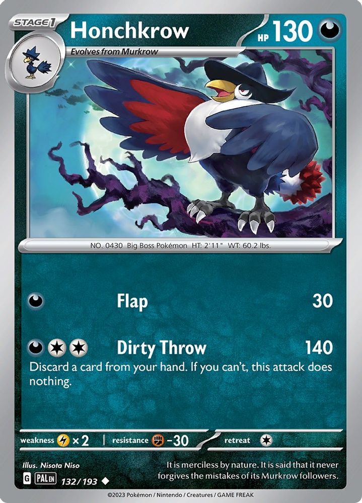 Honchkrow (132/193) - Uncommon