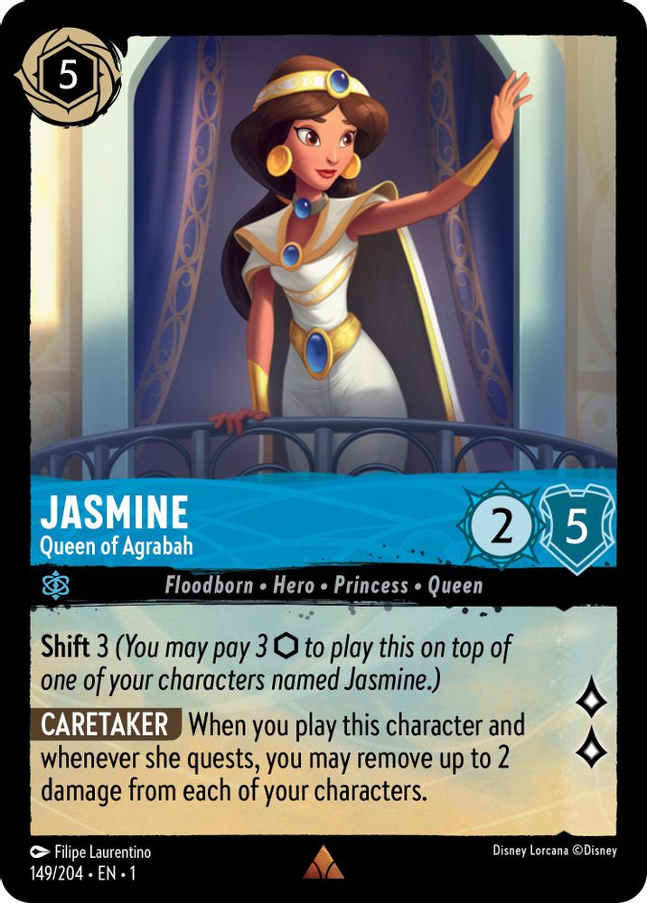 Jasmine - Queen of Agrabah (149/204) - The First Chapter Cold Foil