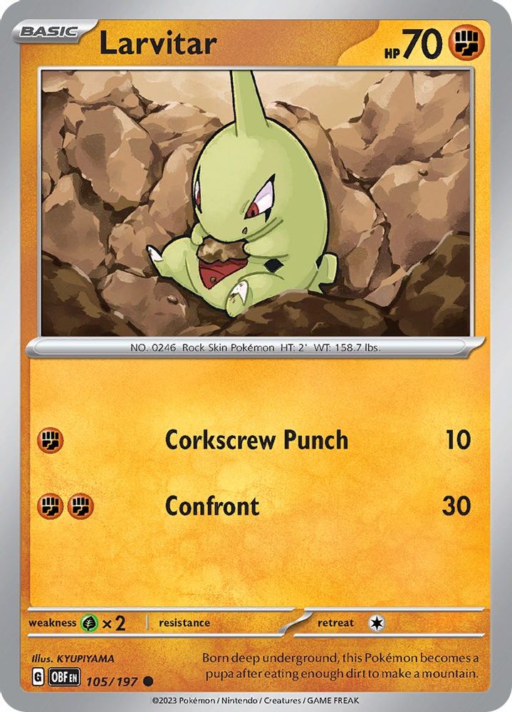 Larvitar (105) - Common