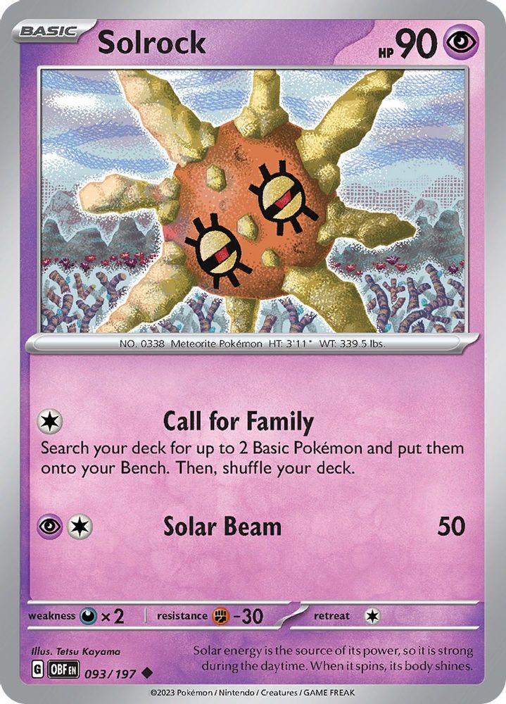 Solrock (093) - Uncommon