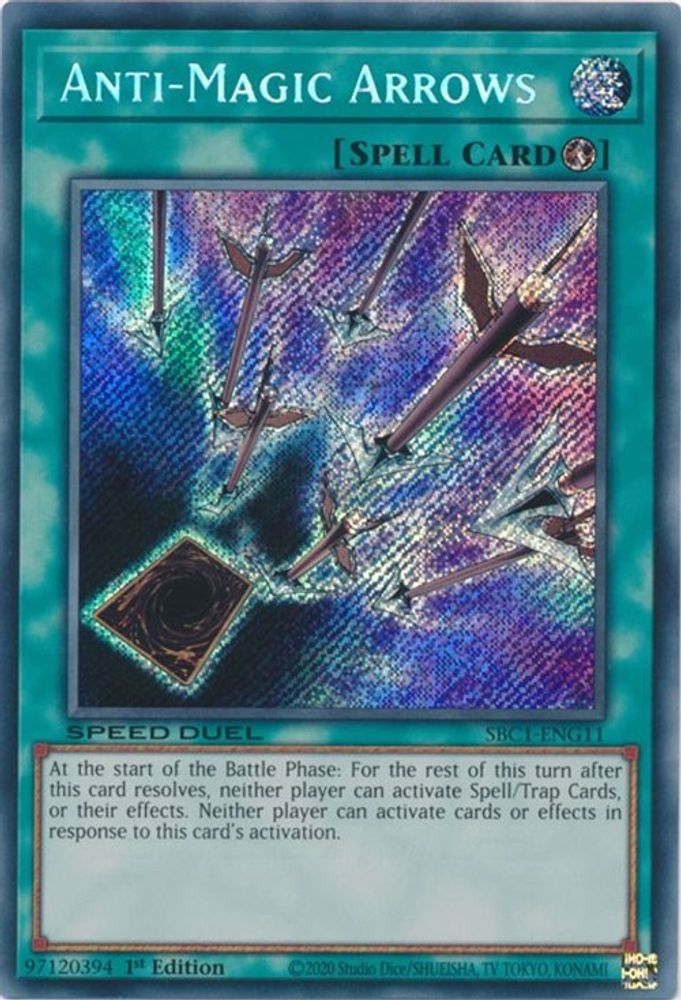 Anti-Magic Arrows (Secret Rare) - SBC1-ENG11 Secret Rare 1st Edition