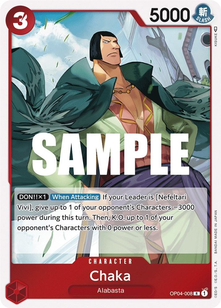 Chaka (OP04-008) - Kingdoms of Intrigue Foil