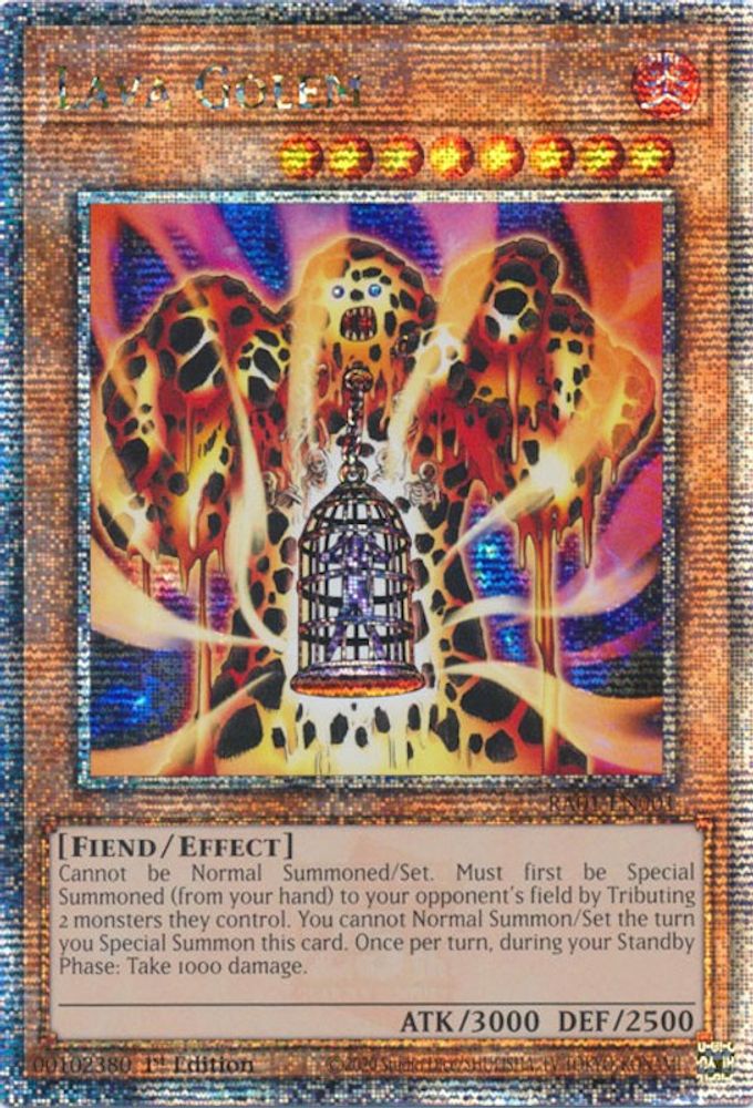 Lava Golem (Quarter Century Secret Rare) - RA01-EN001 Quarter Century Secret Rare 1st Edition