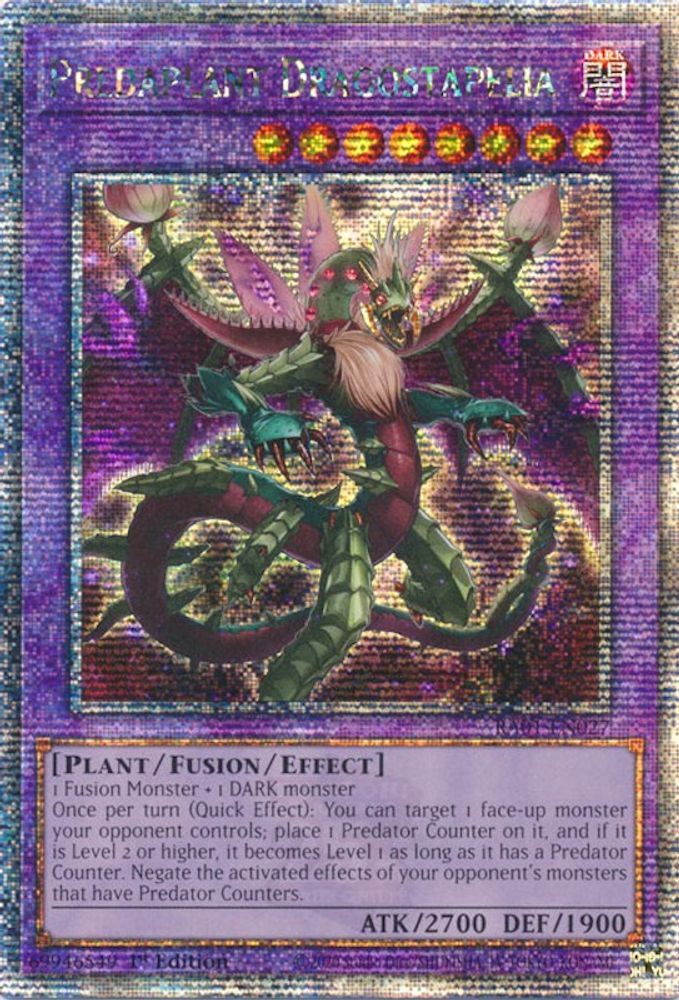 Predaplant Dragostapelia (Quarter Century Secret Rare) - RA01-EN027 Quarter Century Secret Rare 1st Edition