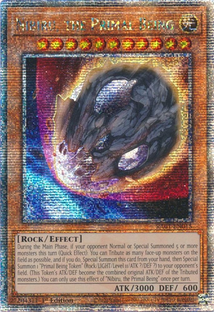 Nibiru, the Primal Being (Quarter Century Secret Rare) - RA01-EN015 Quarter Century Secret Rare 1st Edition